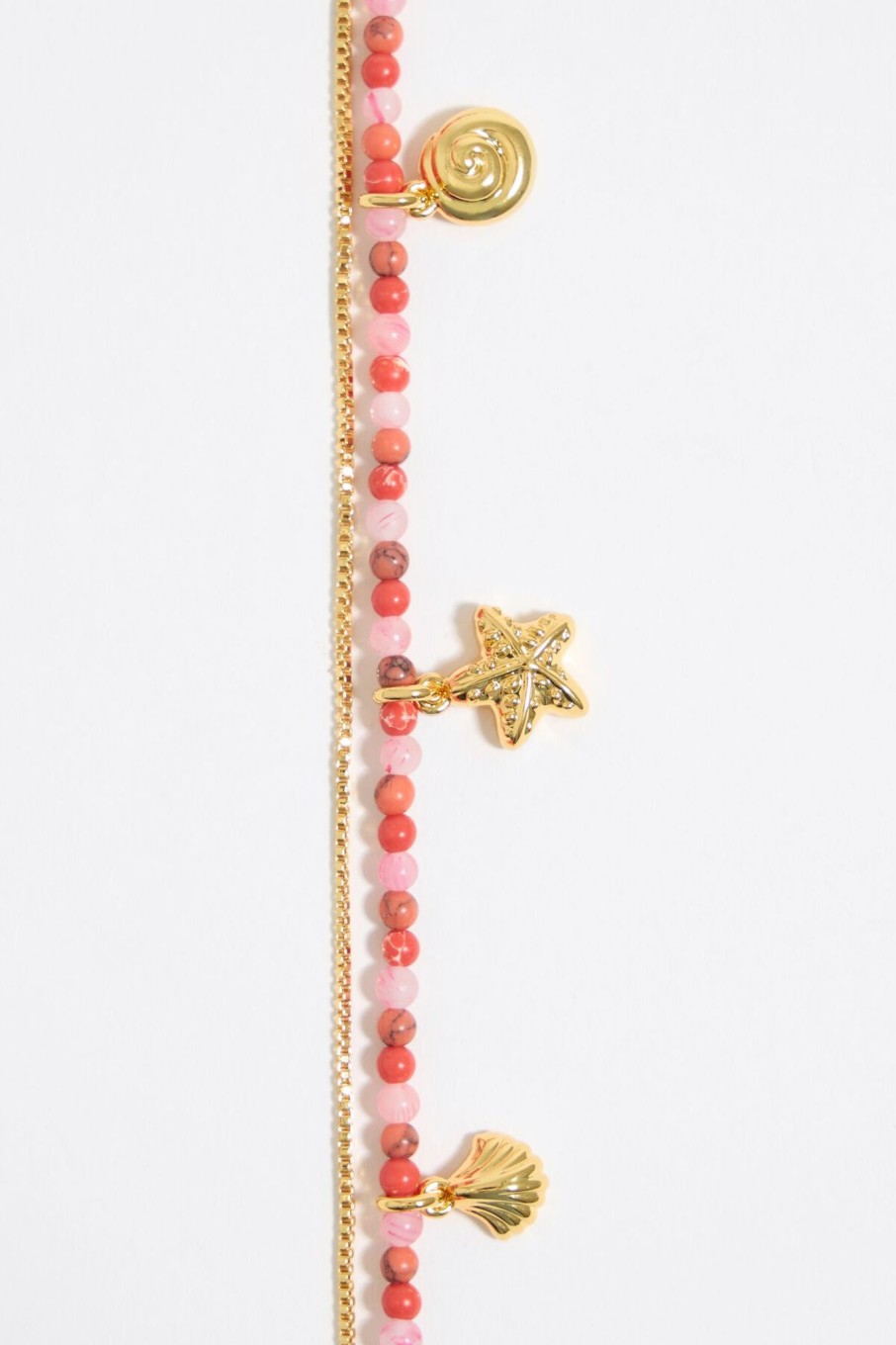 Pulseras | BIMBA Y LOLA Pulsera Doble Estrella De Mar Coral