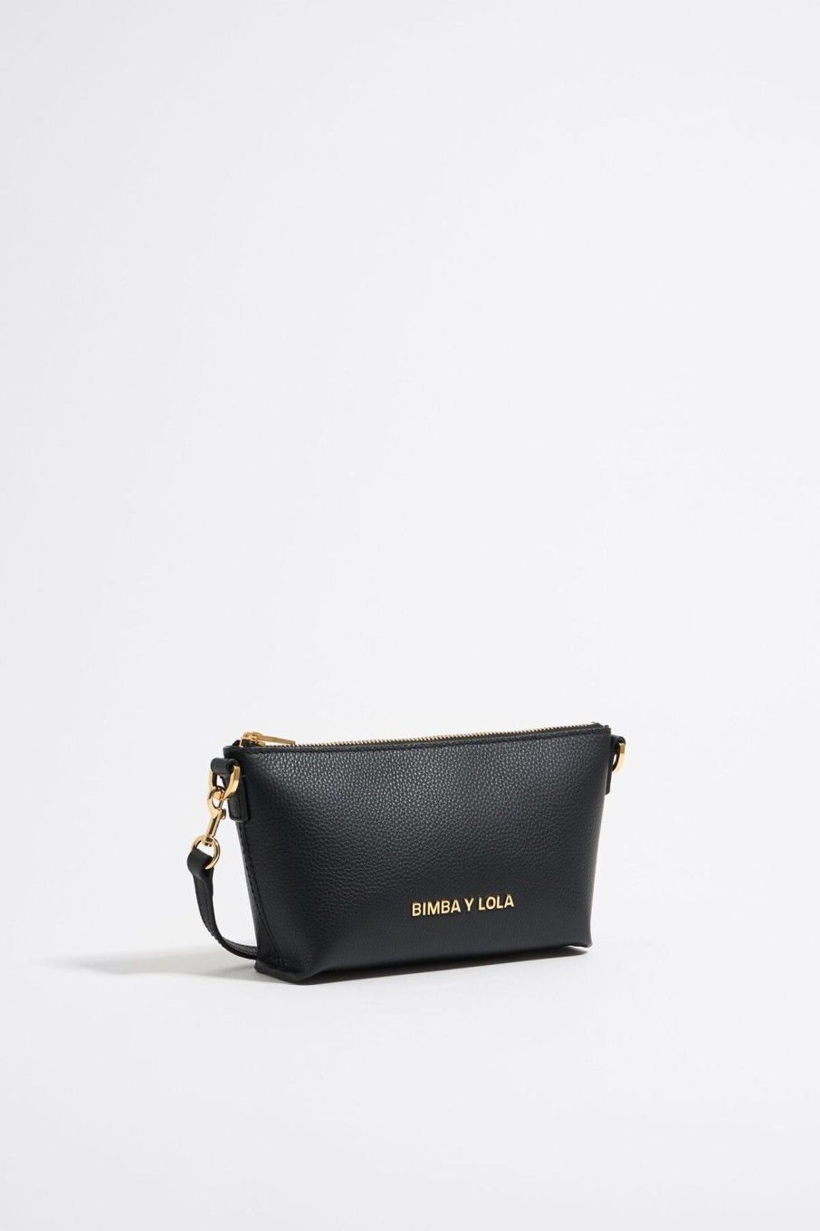 Bolsos Piel | BIMBA Y LOLA Bolso Trapecio Mini Piel Negro