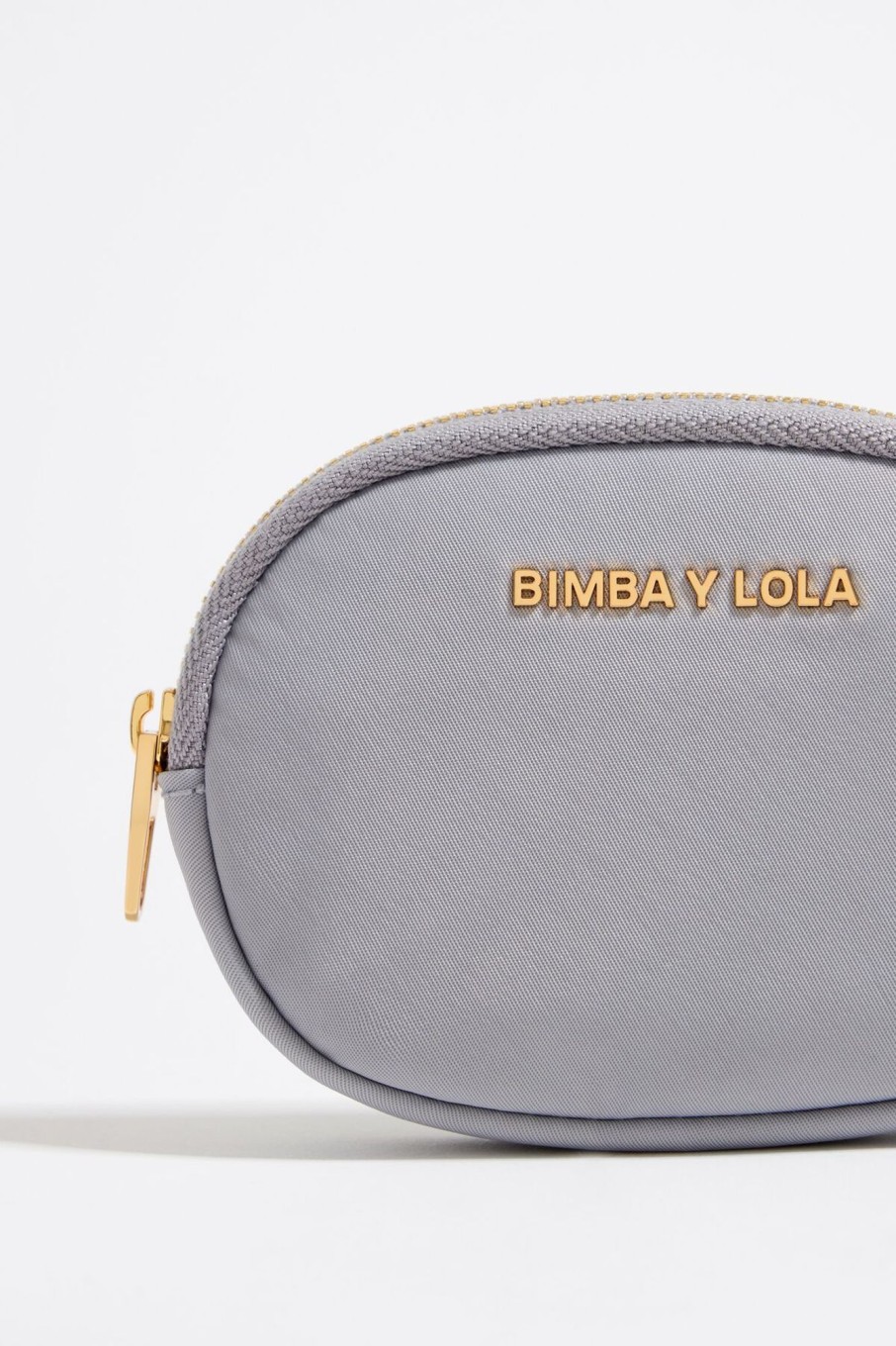 Nylon | BIMBA Y LOLA Monedero Ovalado Nylon Lila Empolvado