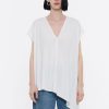 Camisetas | BIMBA Y LOLA Top Largo Oversize Marfil