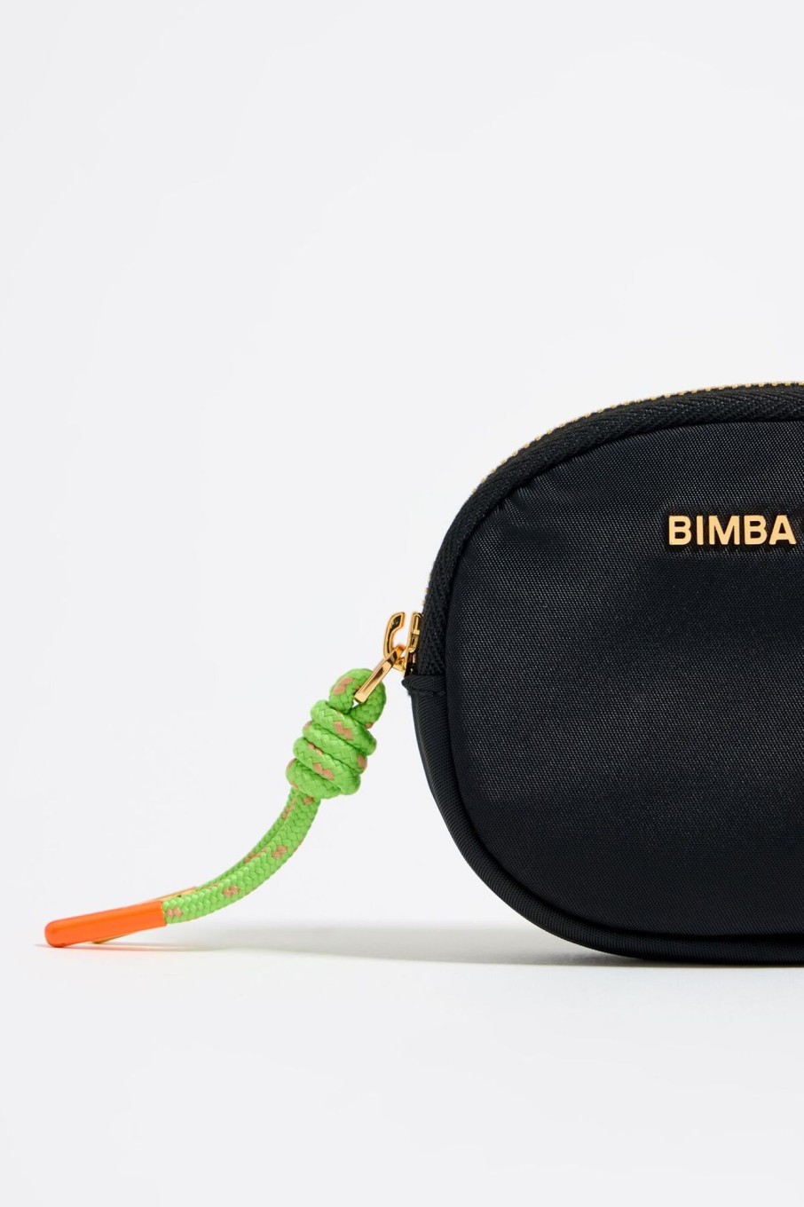 Nylon | BIMBA Y LOLA Monedero Ovalado Nylon Negro