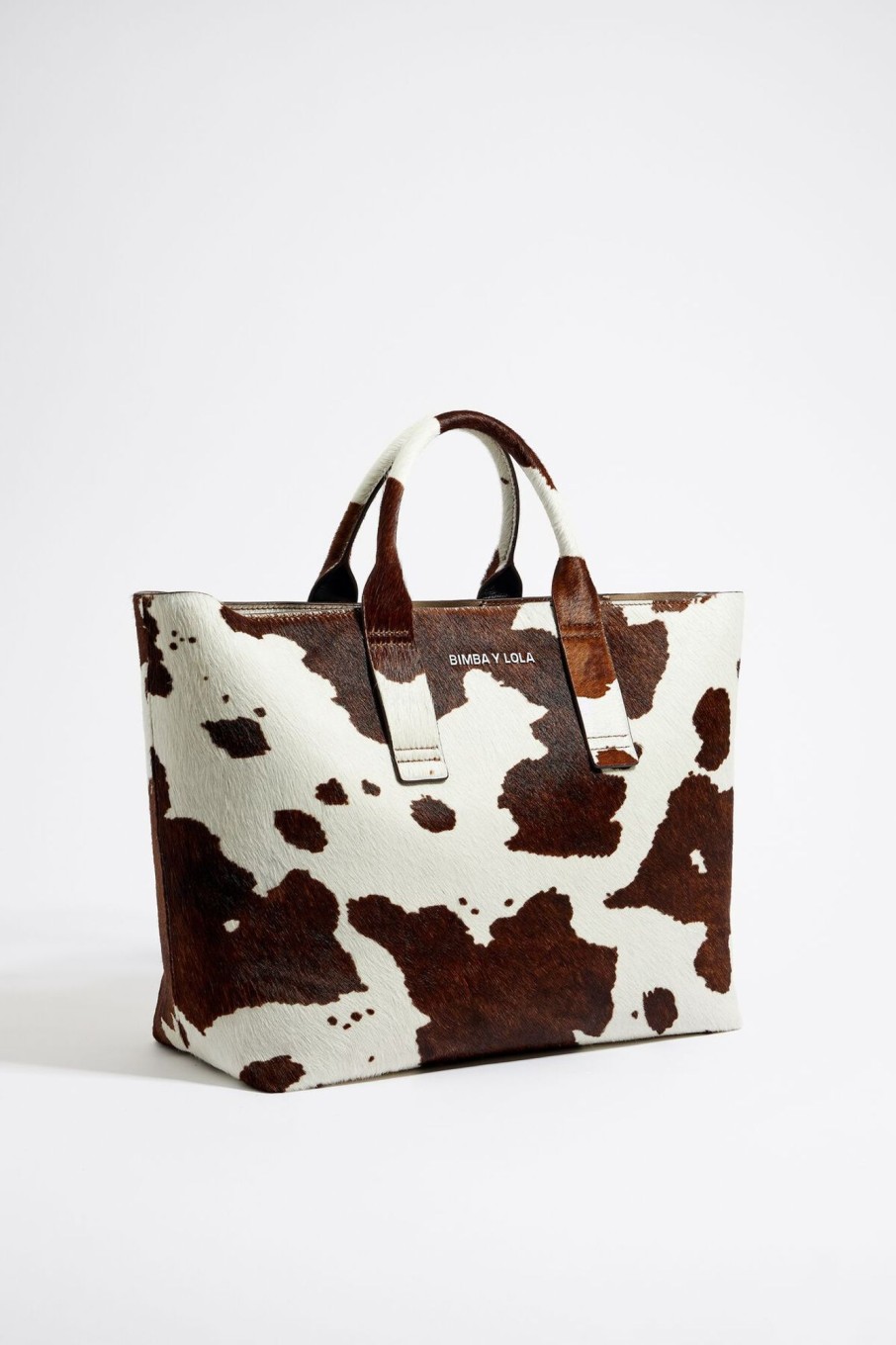 Bolsos Piel | BIMBA Y LOLA Bolso Shopper Grande Piel Print Vaca