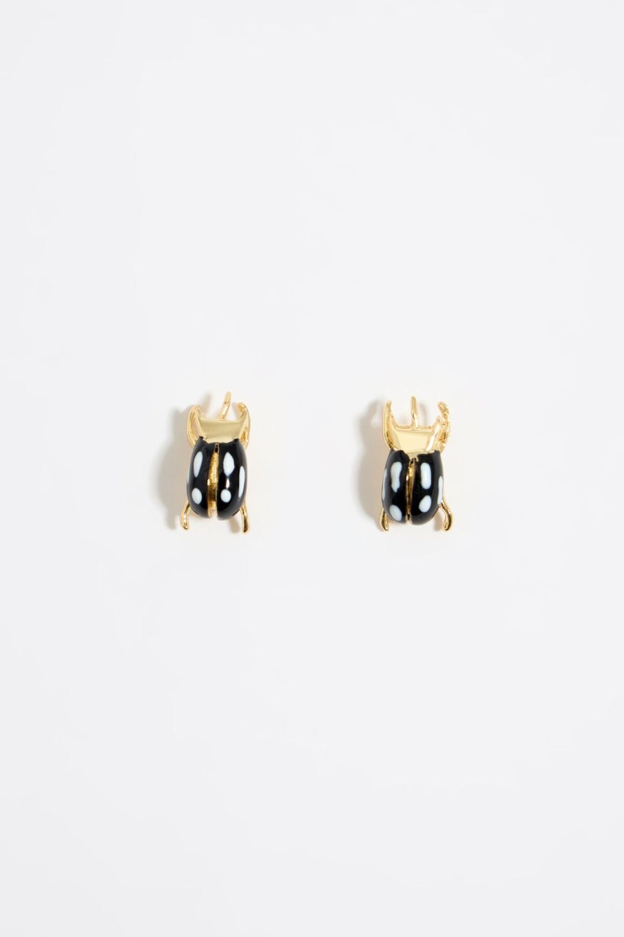 Pendientes | BIMBA Y LOLA Pendientes Escarabajo Negro