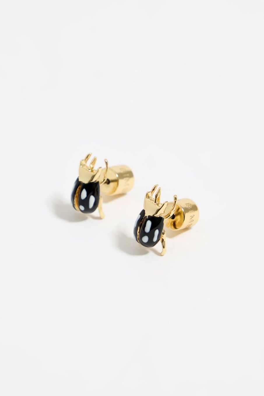 Pendientes | BIMBA Y LOLA Pendientes Escarabajo Negro