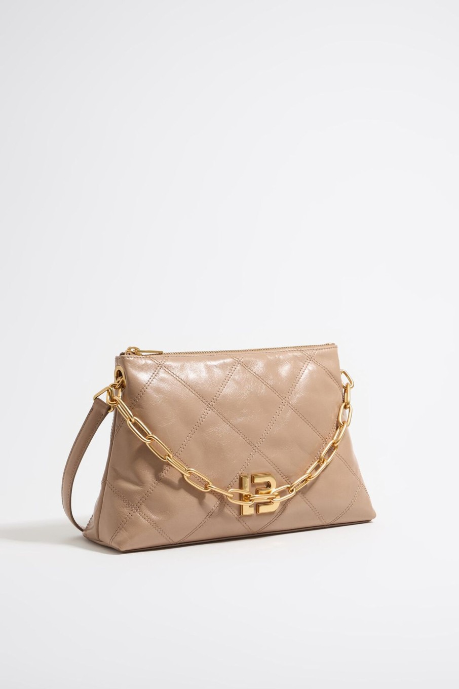 Bolsos Piel | BIMBA Y LOLA Bolso Trapecio Mediano Piel Camel