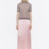 Faldas | BIMBA Y LOLA Falda Midi Saten Rosa