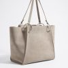 Bolsos Piel | BIMBA Y LOLA Bolso Shopper Grande Piel Piedra