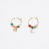 Pendientes | BIMBA Y LOLA Pendientes Aro Piedras Multicolores