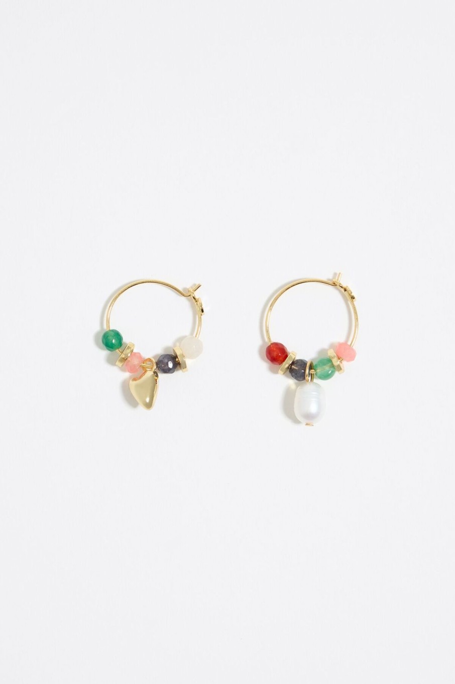 Pendientes | BIMBA Y LOLA Pendientes Aro Piedras Multicolores