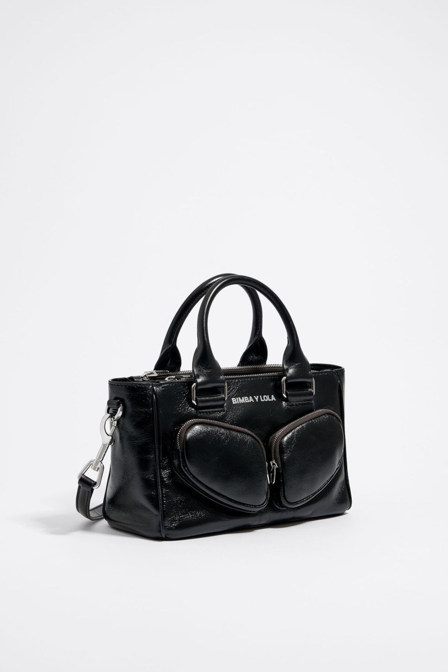 Bolsos Pocket | BIMBA Y LOLA Bolso Tote Pocket Mediano Piel Negro