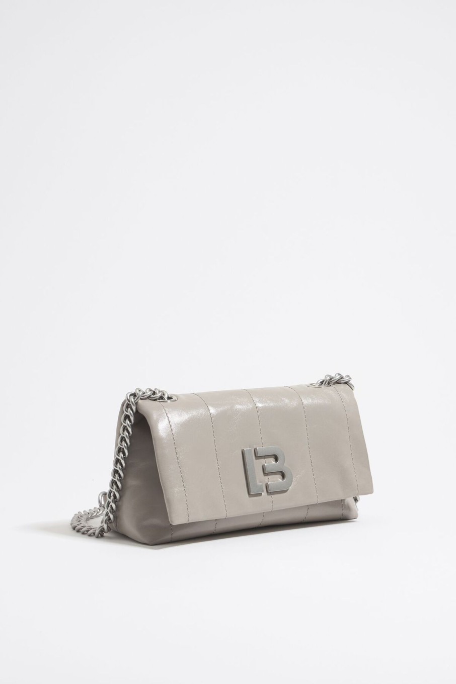 Bolsos Piel | BIMBA Y LOLA Bolso Solapa Pequeno Piel Gris Verdoso