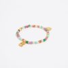 Abecedario | BIMBA Y LOLA Pulsera Letra B Piedras Multicolores