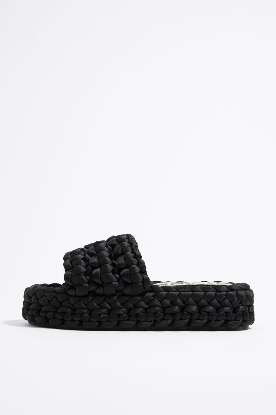 Sandalias | BIMBA Y LOLA Sandalia Plana Trenzado Negro