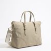 Bolsos Nylon | BIMBA Y LOLA Bolso Shopper Grande Nylon Caqui Claro