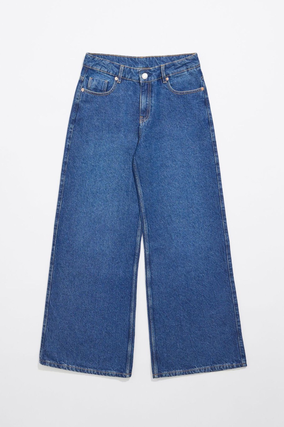 Denim | BIMBA Y LOLA Wide Leg - Vaquero Azul Oscuro