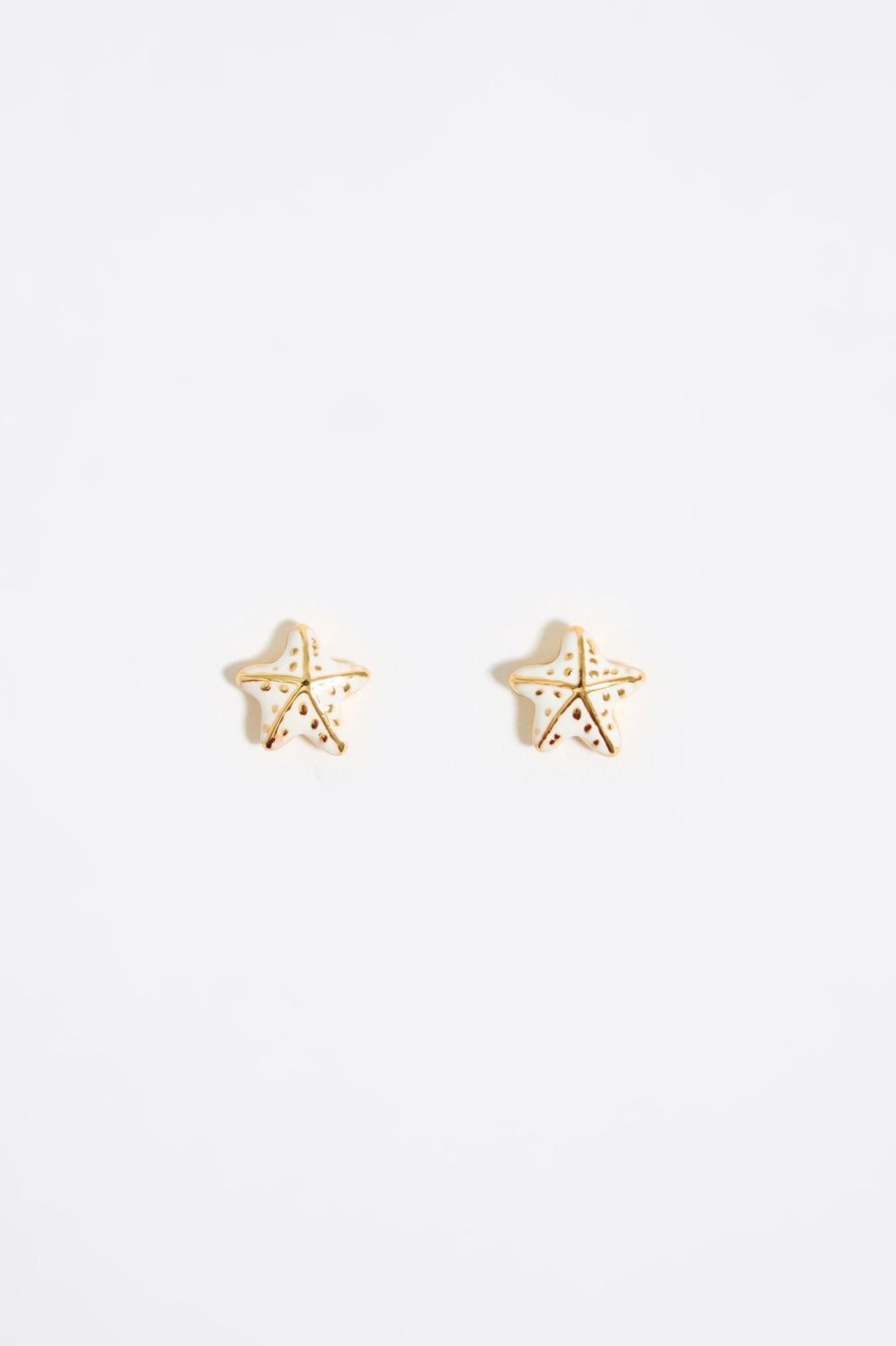 Pendientes | BIMBA Y LOLA Pendientes Estrella De Mar Marfil