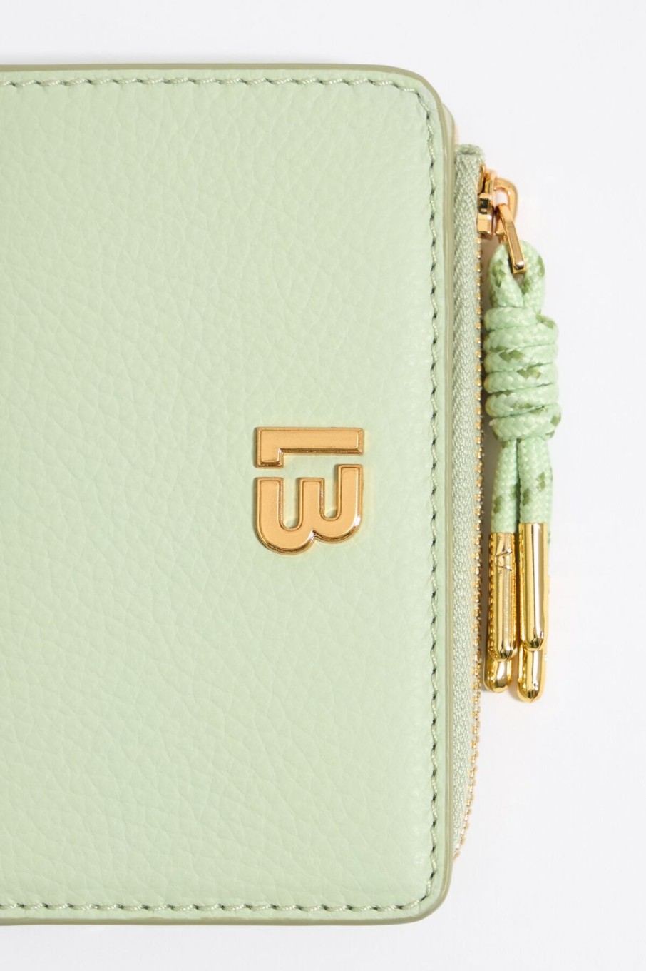 Piel | BIMBA Y LOLA Cartera Piel Verde Pastel