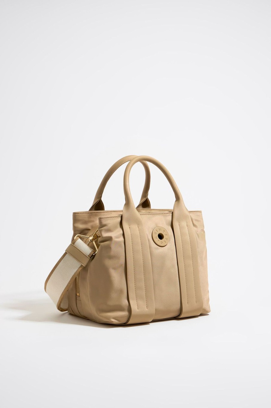 Bolsos Nylon | BIMBA Y LOLA Bolso De Mano Mediano Nylon Tostado