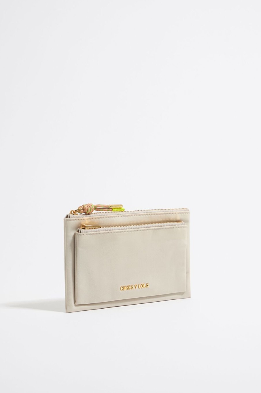 Nylon | BIMBA Y LOLA Cartera Doble Nylon Piedra