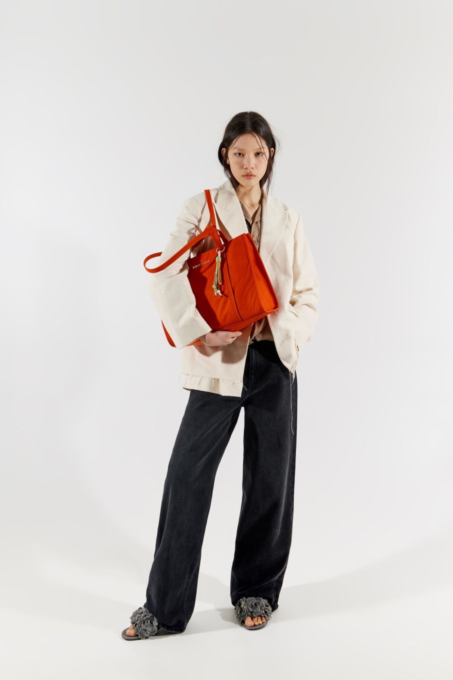 Bolsos Nylon | BIMBA Y LOLA Bolso Shopper Grande Nylon Coral