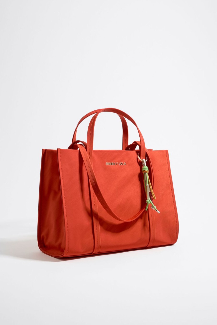 Bolsos Nylon | BIMBA Y LOLA Bolso Shopper Grande Nylon Coral