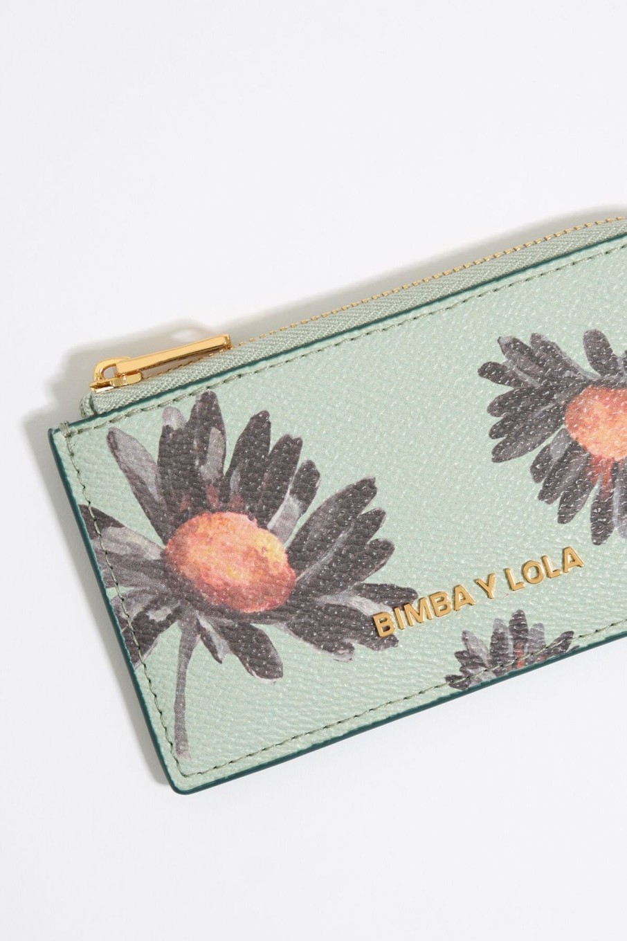 Carteras Y Monederos | BIMBA Y LOLA Tarjetero-Monedero Daisy Verde