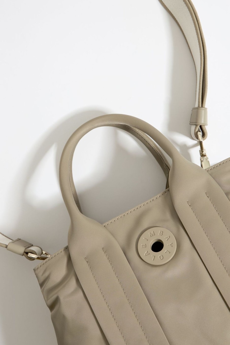 Bolsos Nylon | BIMBA Y LOLA Bolso De Mano Mediano Nylon Caqui Claro