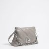 Bolsos Piel | BIMBA Y LOLA Bolso Trapecio Pequeno Piel Gris Verdoso