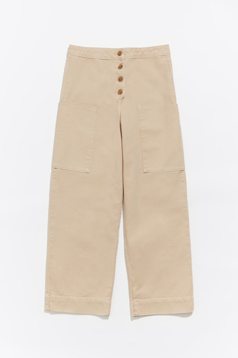 Denim | BIMBA Y LOLA Pantalon Recto Tobillero Beige