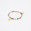 Abecedario | BIMBA Y LOLA Pulsera Letra I Piedras Multicolores