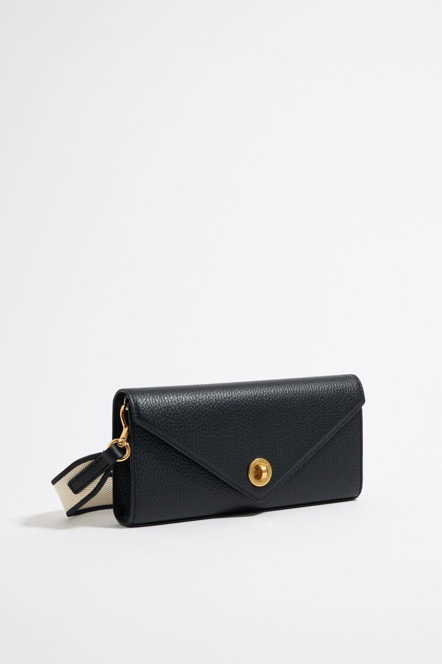 Piel | BIMBA Y LOLA Bolso Solapa Mini Piel Negro