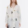 Camisas | BIMBA Y LOLA Camisa Kimono Waves Marfil