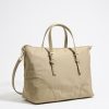 Bolsos Nylon | BIMBA Y LOLA Bolso Shopper Grande Caqui Claro