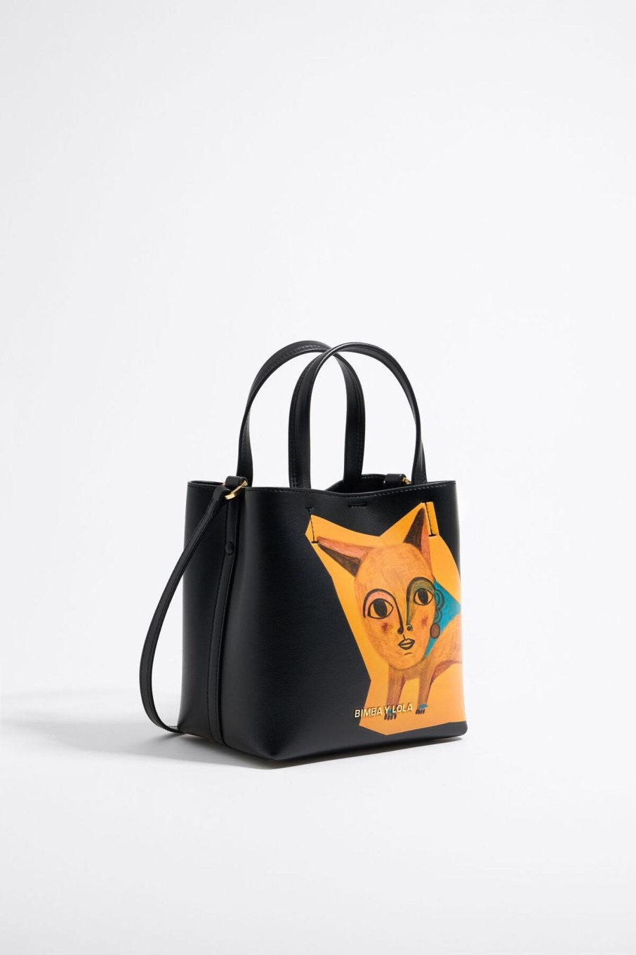 Bolso Chihuahua | BIMBA Y LOLA Bolso Chihuahua X Ana Leovy Pequeno Piel Negro