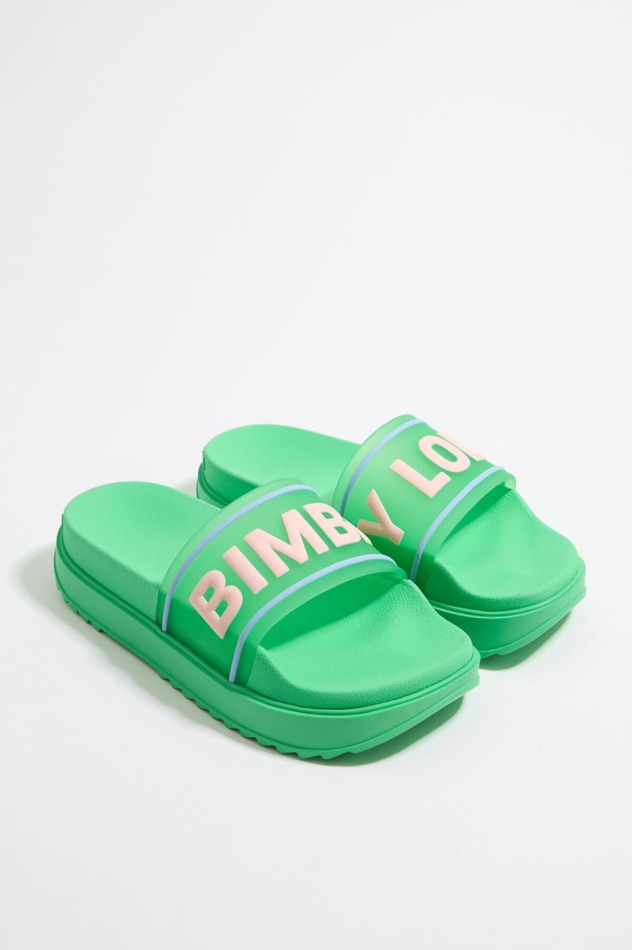 Chanclas | BIMBA Y LOLA Chancla Plataforma Verde