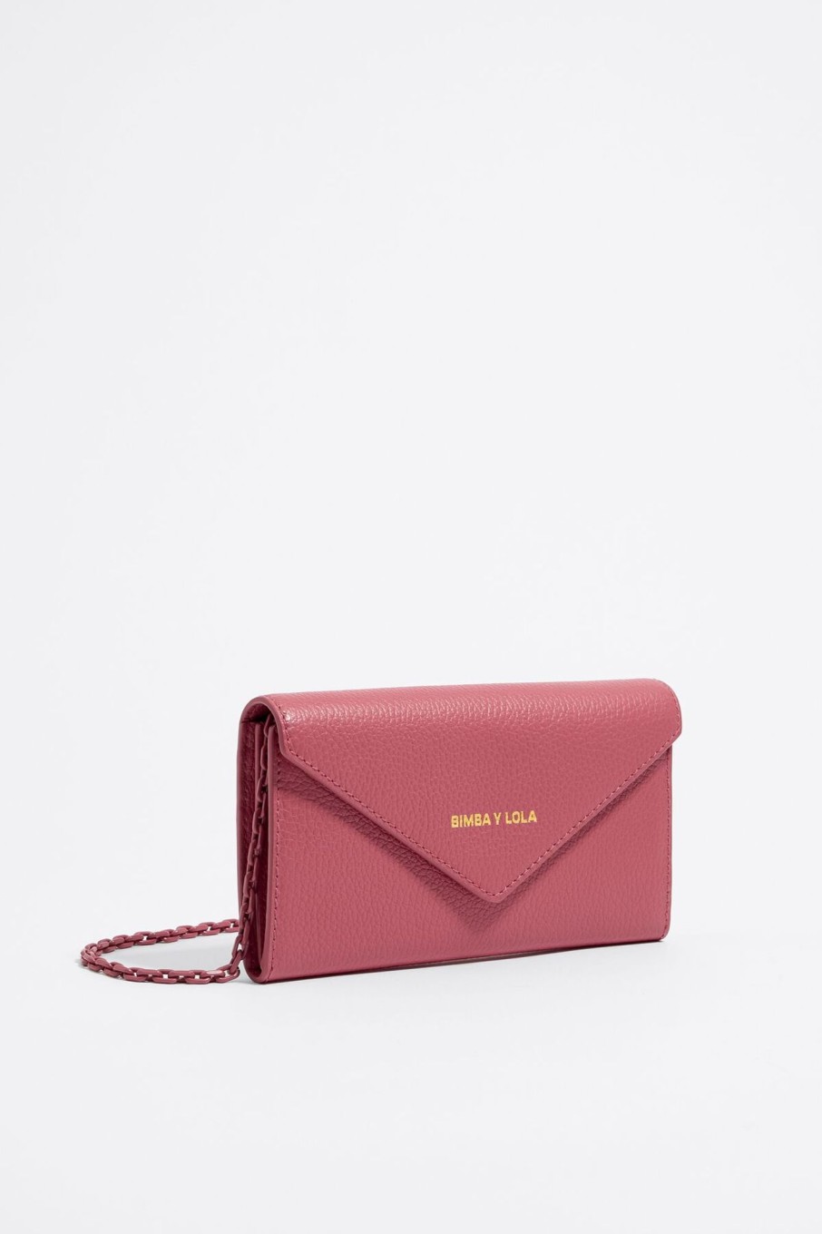 Piel | BIMBA Y LOLA Bolso Solapa Mini Piel Rosa