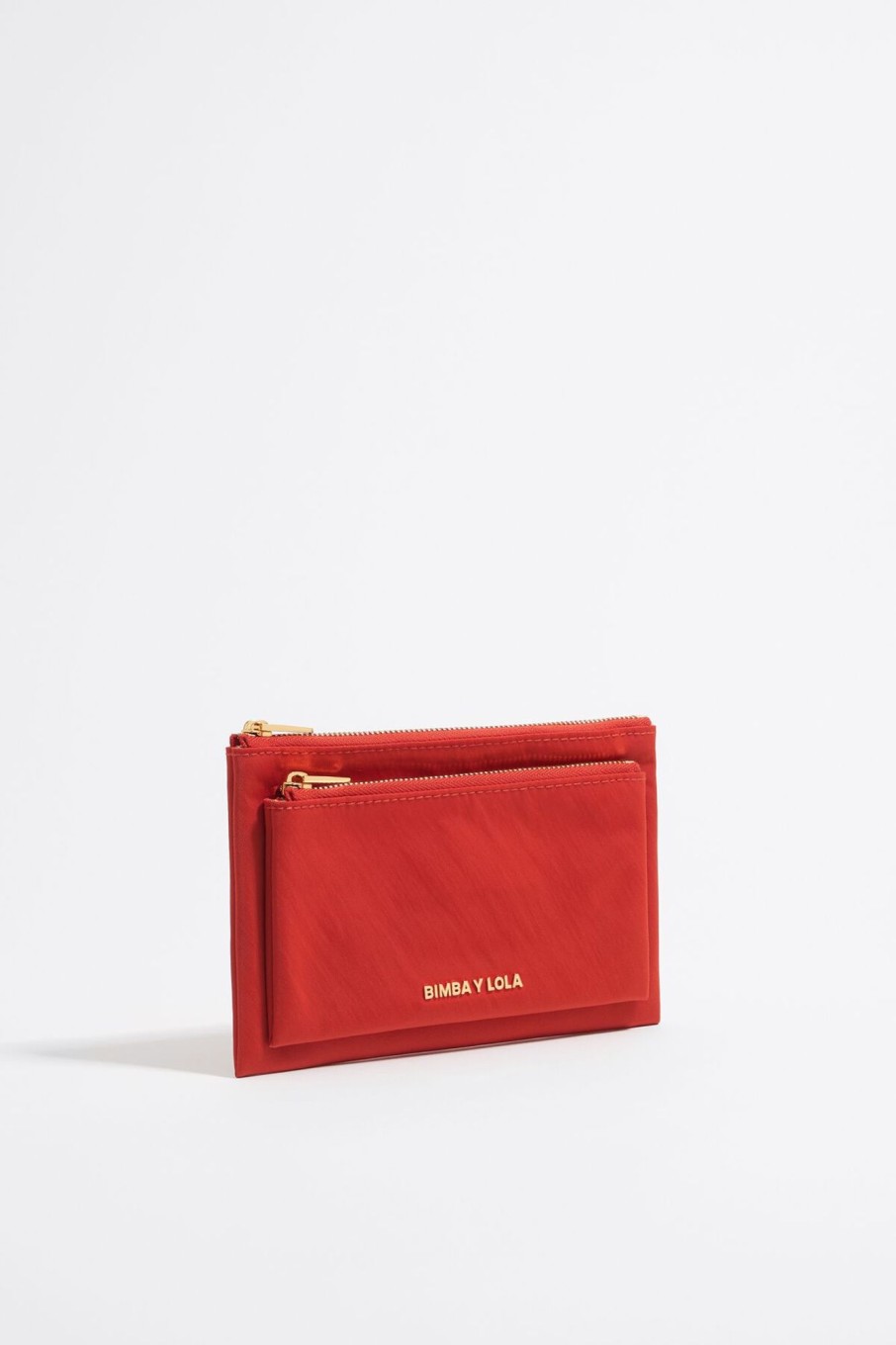 Nylon | BIMBA Y LOLA Cartera Doble Nylon Coral