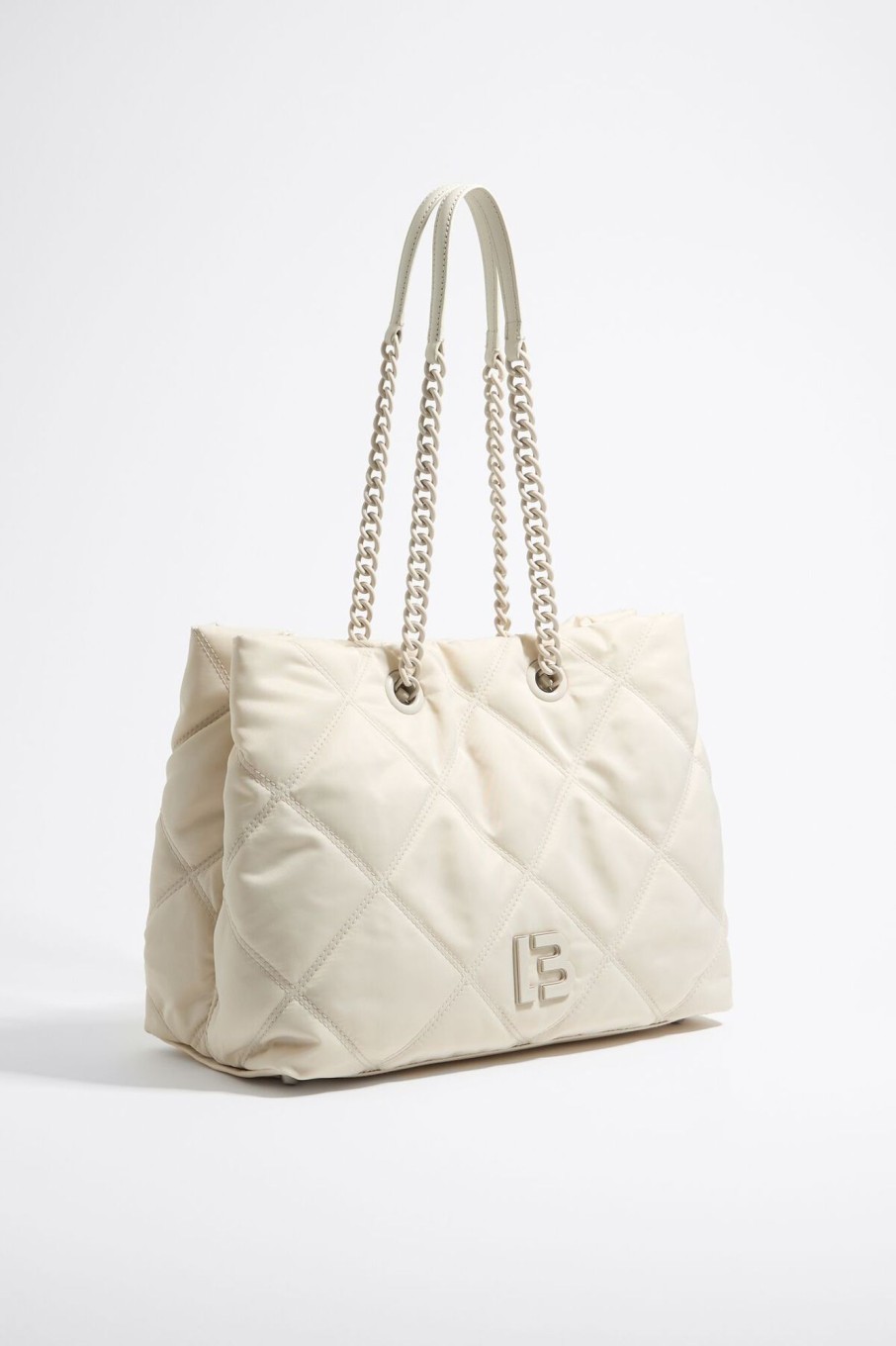 Bolsos Nylon | BIMBA Y LOLA Bolso Shopper Grande Nylon Acolchado Piedra