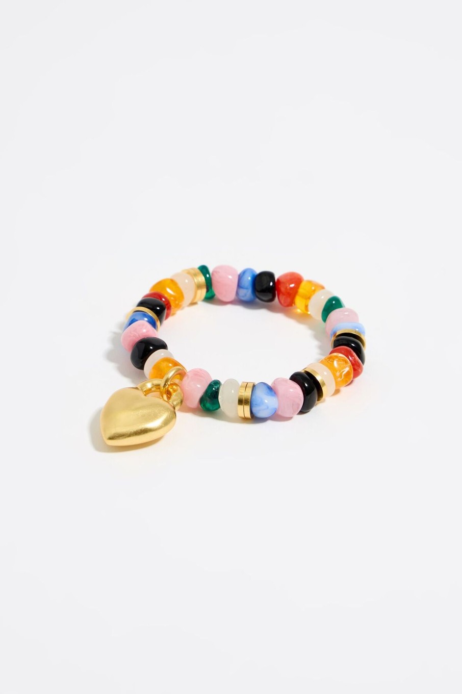 Pulseras | BIMBA Y LOLA Pulsera Elastica Resina Corazon