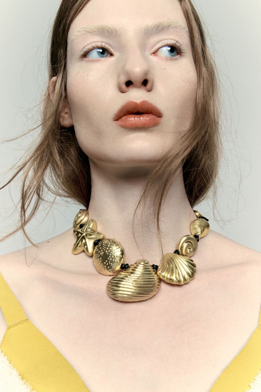 Bisuteria | BIMBA Y LOLA Collar Caracolas Dorado Mate