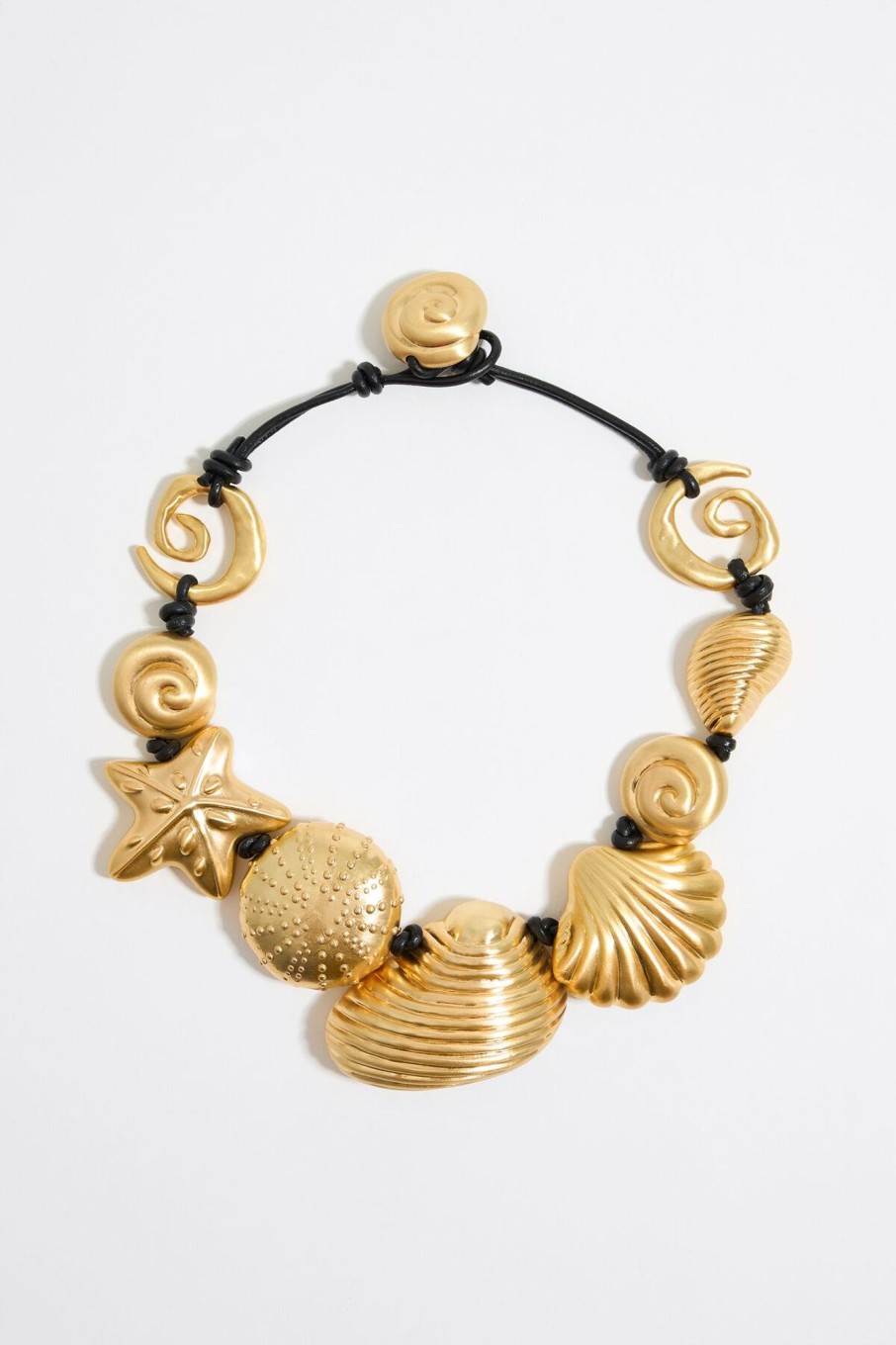 Bisuteria | BIMBA Y LOLA Collar Caracolas Dorado Mate