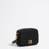 Bolsos Nylon | BIMBA Y LOLA Bolso Bandolera Pequeno Nylon Trenzado Negro