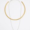 Collares | BIMBA Y LOLA Collar Choker Y Cadena Plateada