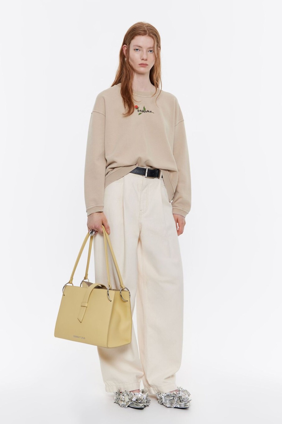 Bolsos Piel | BIMBA Y LOLA Bolso Shopper Grande Piel Amarillo Topacio