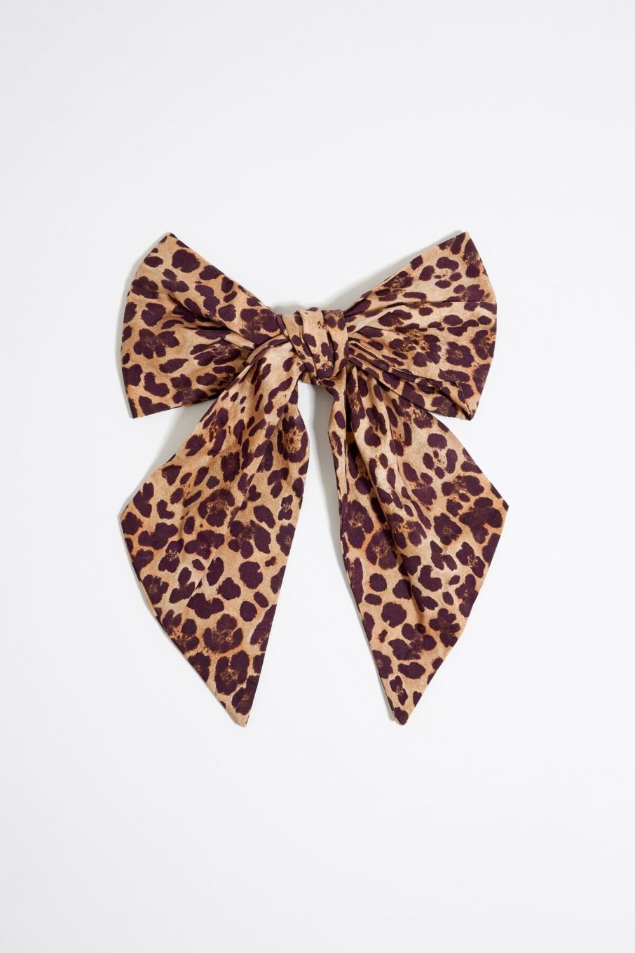 Accesorios Pelo | BIMBA Y LOLA Horquilla Lazo Print Leopard Natural