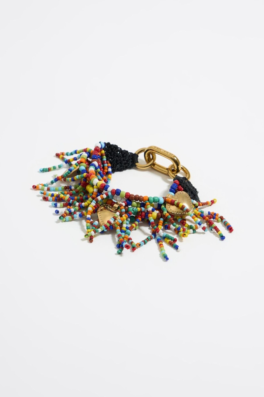 Pulseras | BIMBA Y LOLA Pulsera Corazones Y Abalorios Multicolores