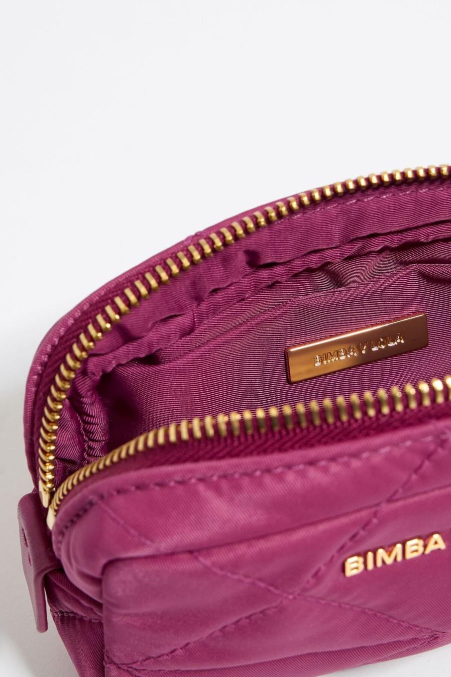 Nylon | BIMBA Y LOLA Neceser Mini Nylon Rosa Oscuro