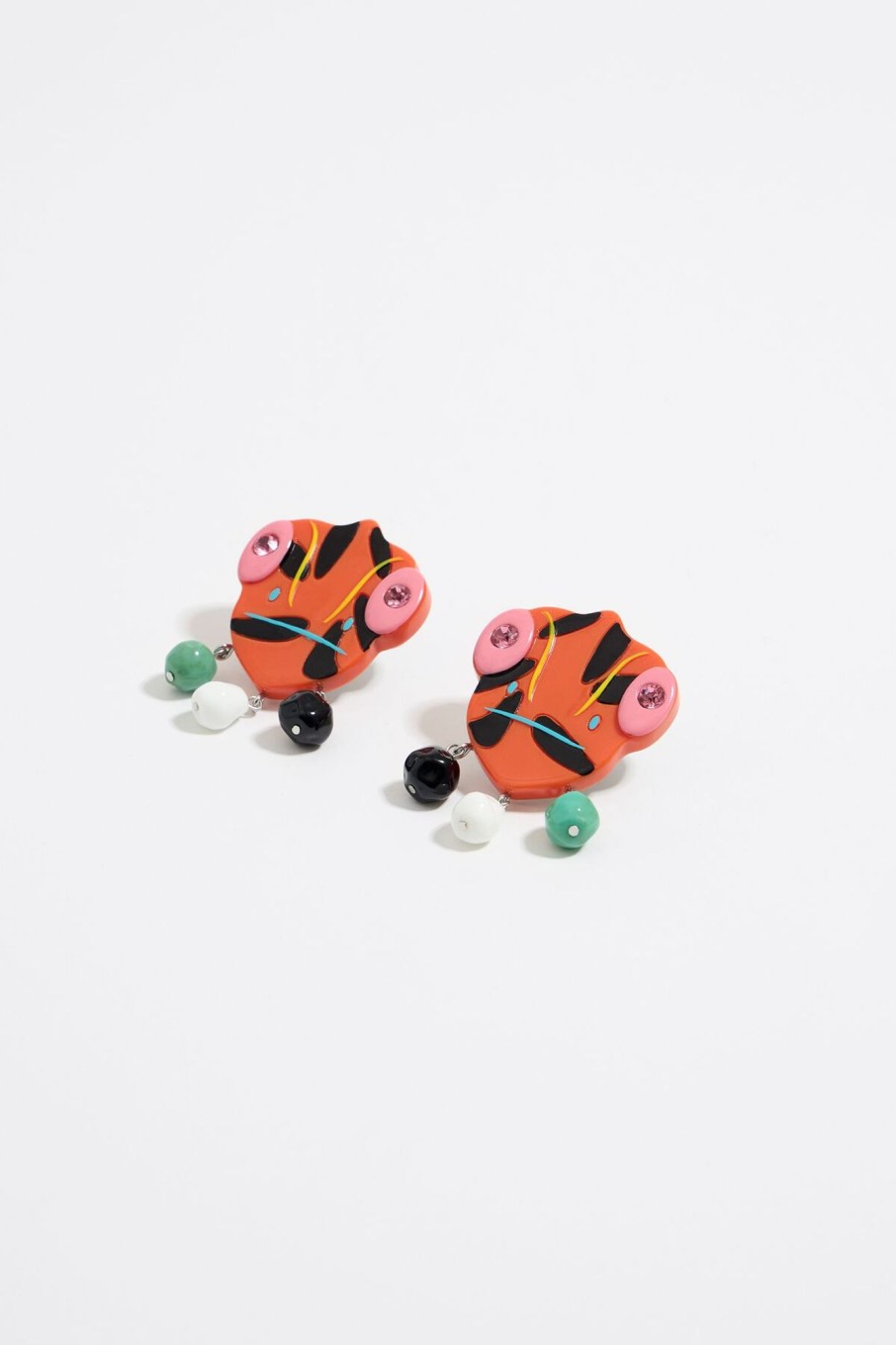 Pendientes | BIMBA Y LOLA Pendientes Camaleones Resina Multicolor