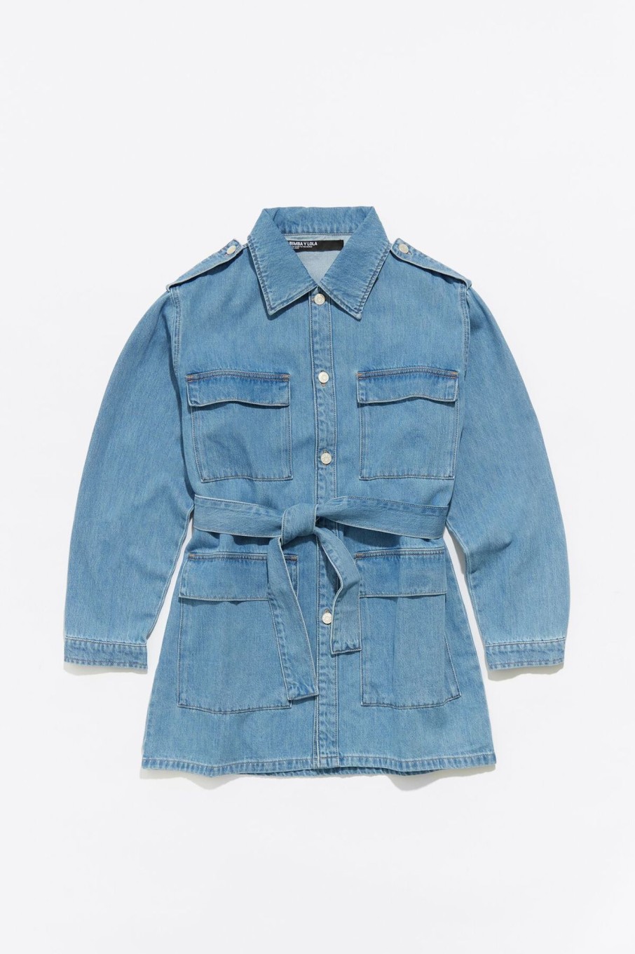 Denim | BIMBA Y LOLA Cazadora Denim Larga Azul