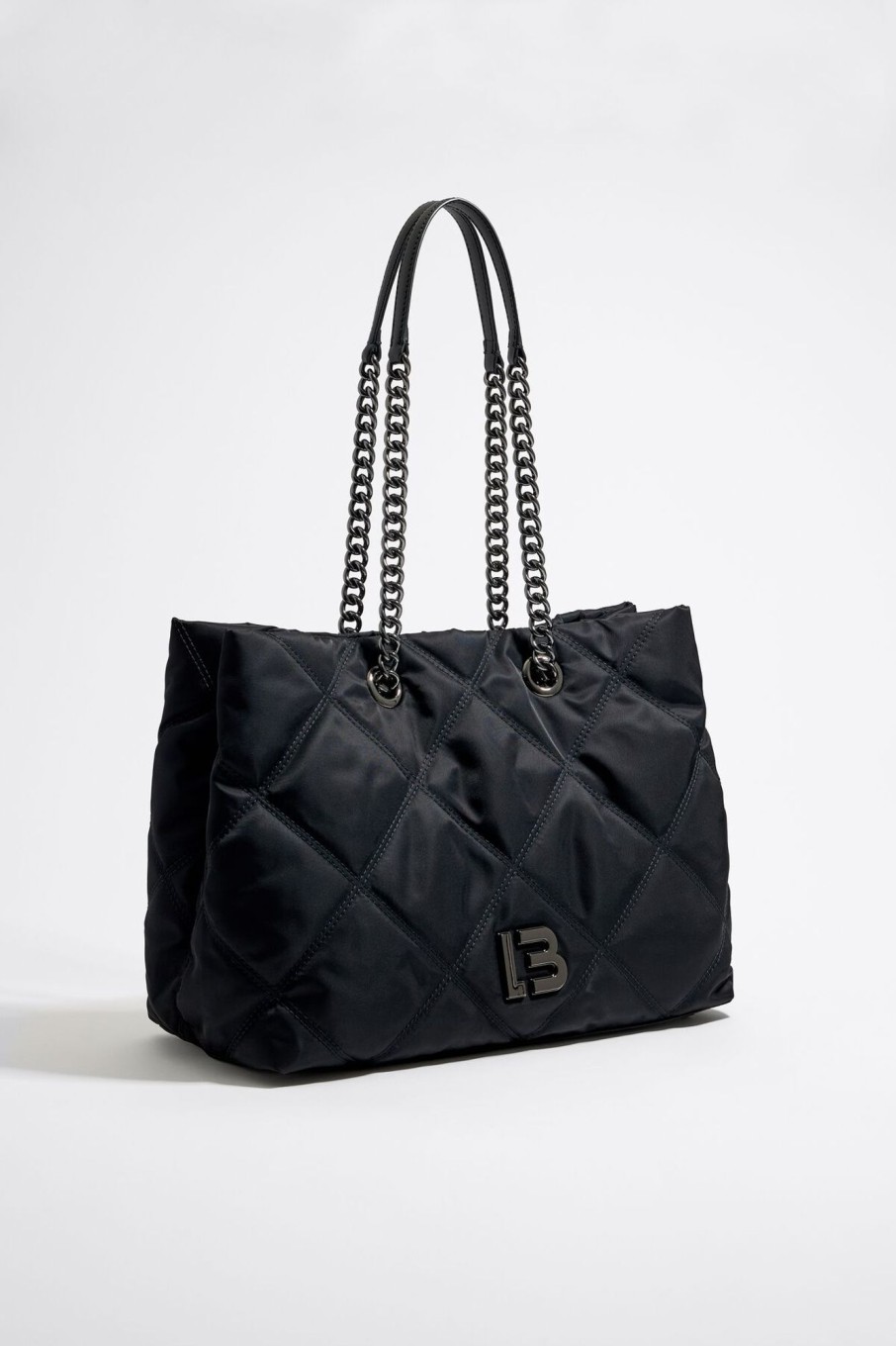 Bolsos Nylon | BIMBA Y LOLA Bolso Shopper Grande Nylon Acolchado Negro